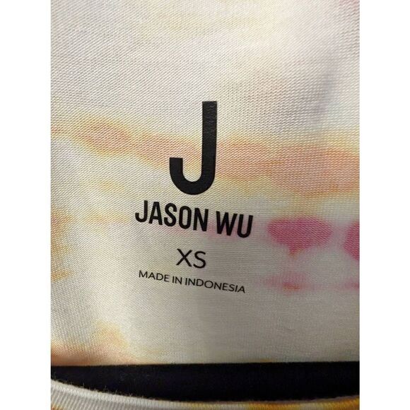 Jason Wu Tie Dye Crew Neck Short Sleeve Tee Women's Size XS - Picture 4 of 5